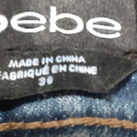 BEBE HEARTBREAKER ANKLE SKINNY JEANS, SIZE 30 - Picture 14 of 14